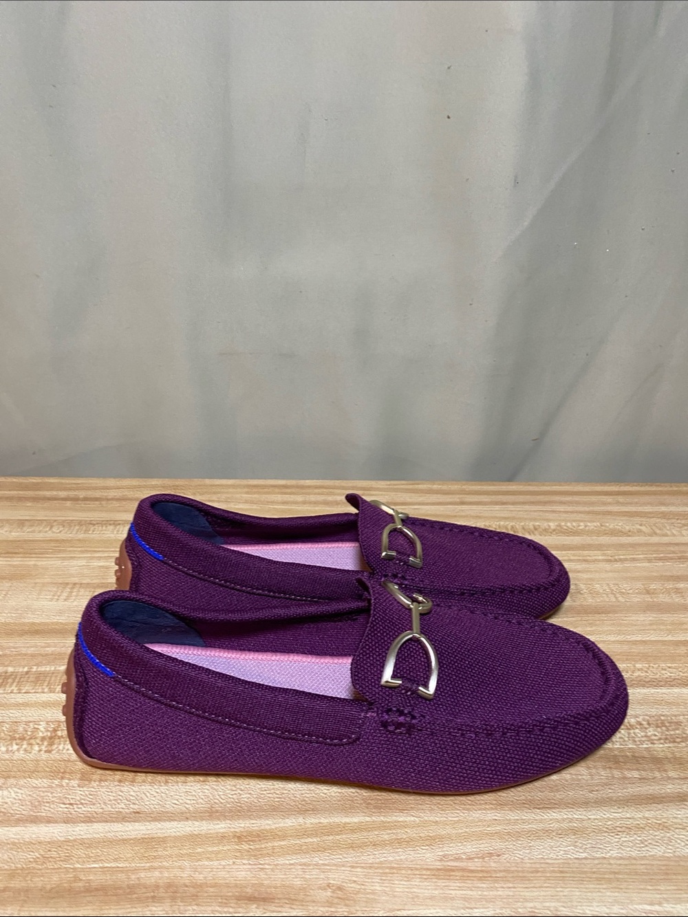 Rothy’s Double Bit The Driver Loafers Purple Sapphire Women’s 8.5